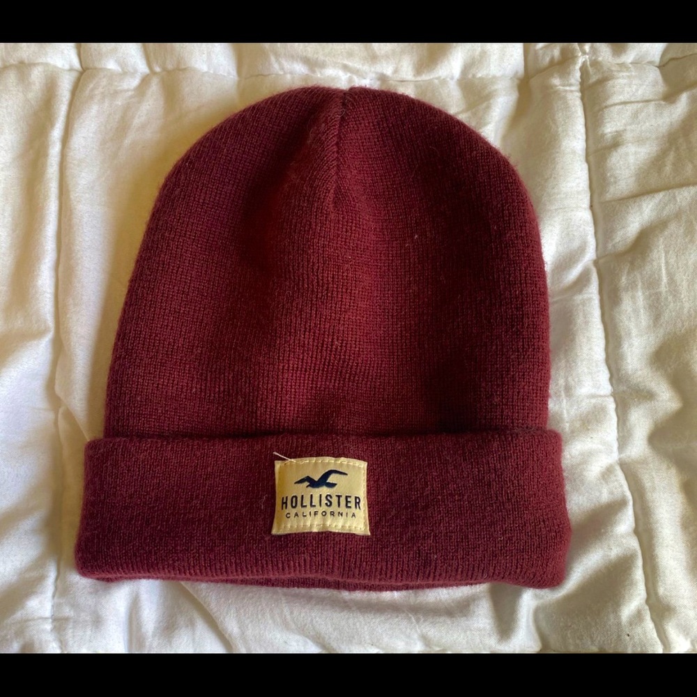 Burgundy Hollister Beanie